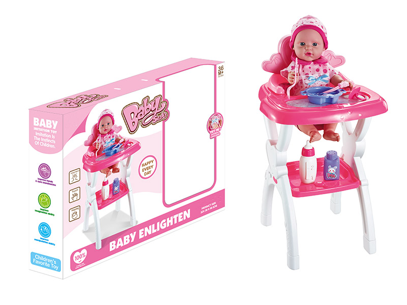 Baby High Chair With Doll