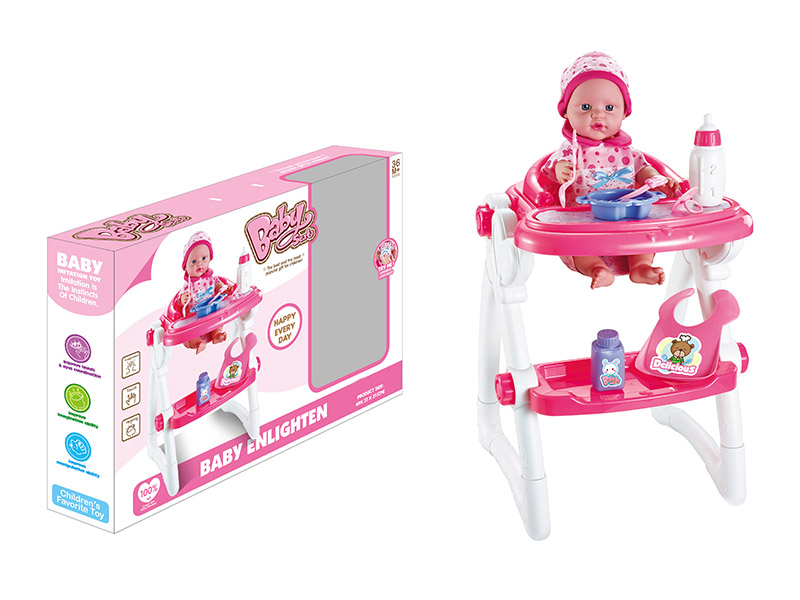 Baby High Chair With Doll