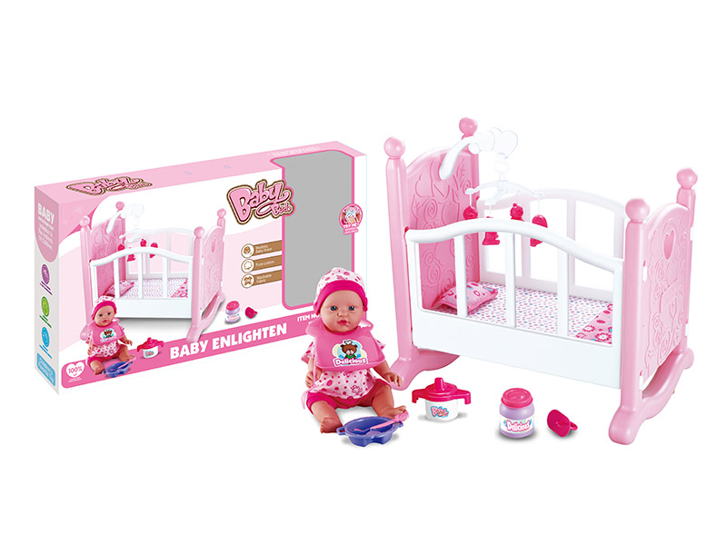 Single Layer Baby Bed With Doll