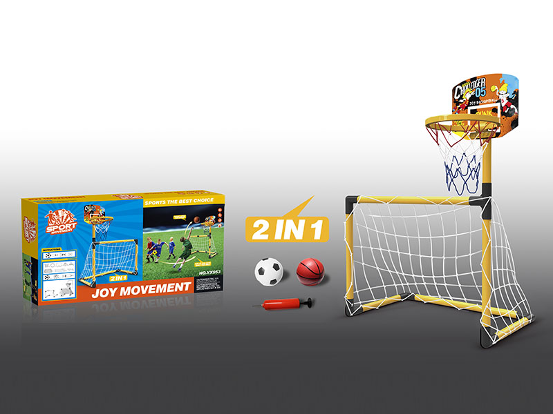 Football Door Basketball Stands(2 In 1）