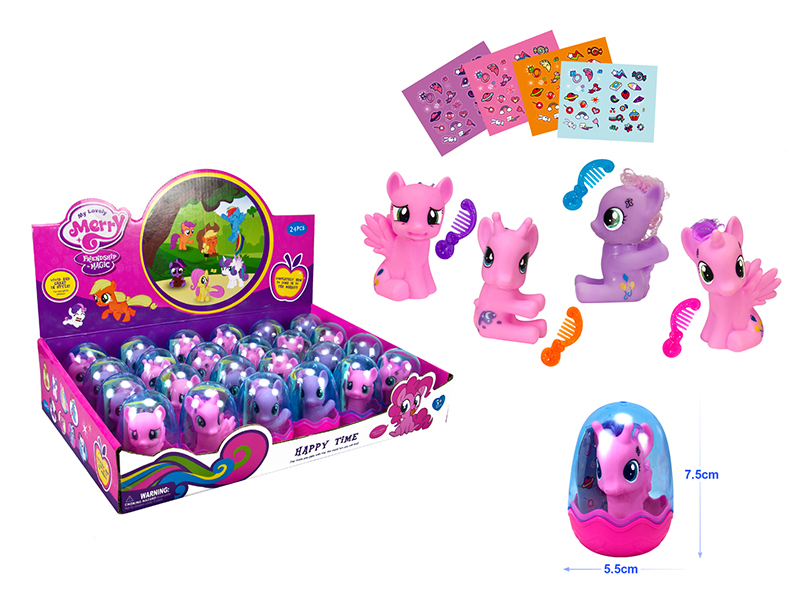 24PCS Fairy Horse