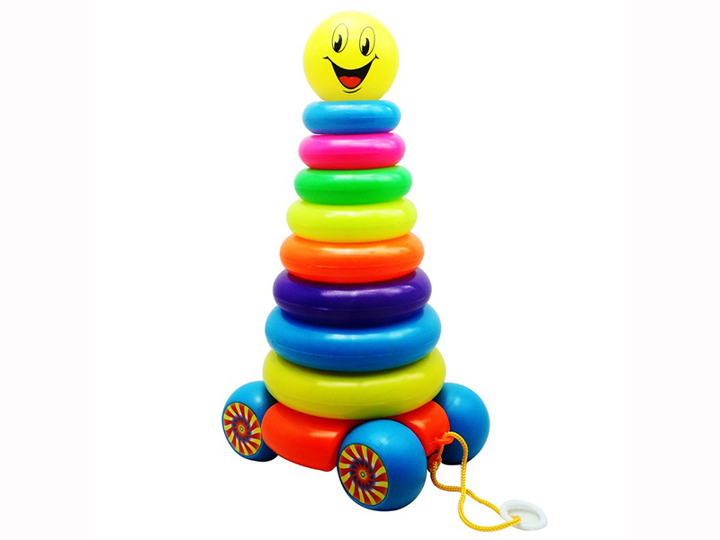 Smile Face Ring Toss Game Cart