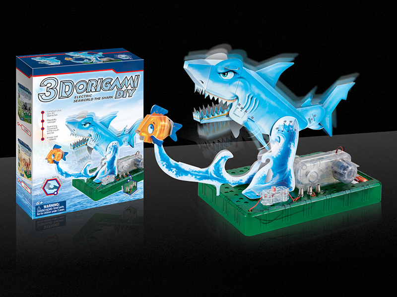 3D Paper Folding B/O Shark
