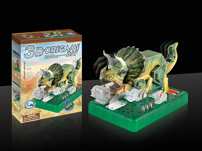 3D Paper Folding B/O Triceratops