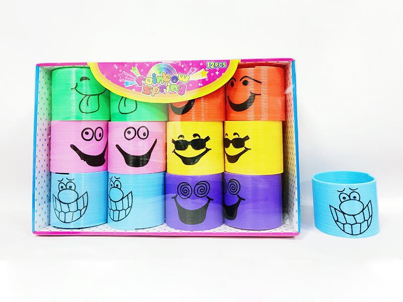 Strange Face Expression Rainbow Circle