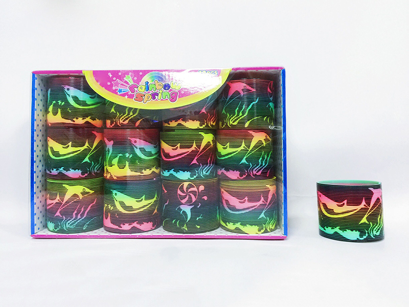 Christmas Dolphin Pattern Rainbow Circle