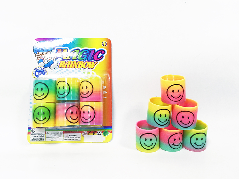 Smiling Face 3.5 cm Rainbow Circle