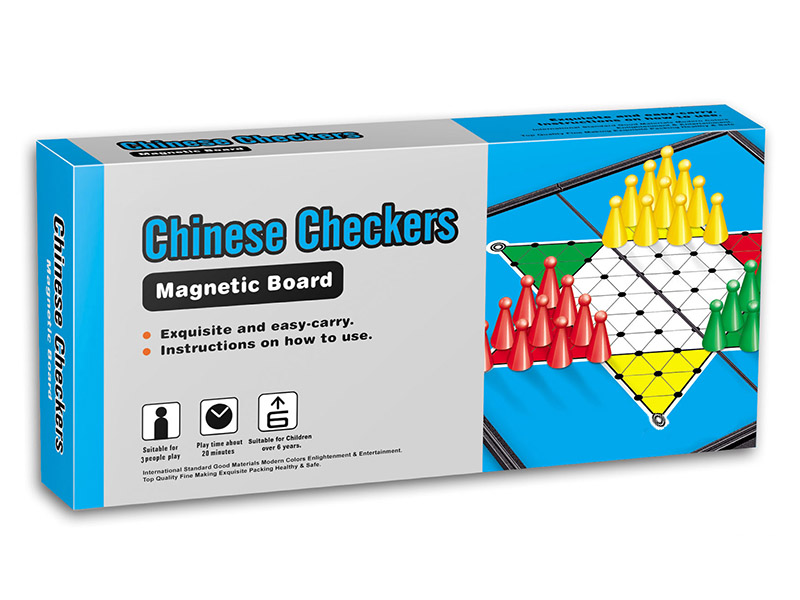Folding Magnetic Chinese Halma