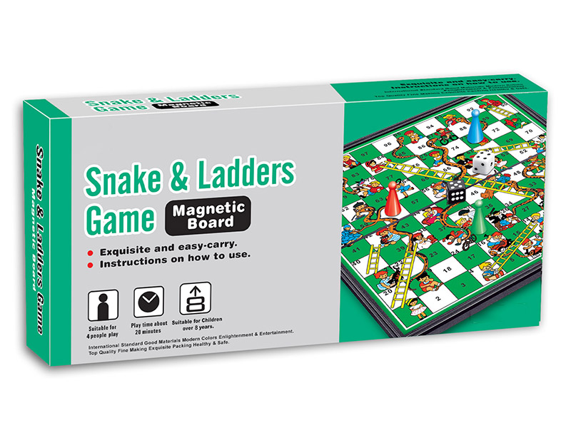 Folding Magnetic Snakes & Ladders