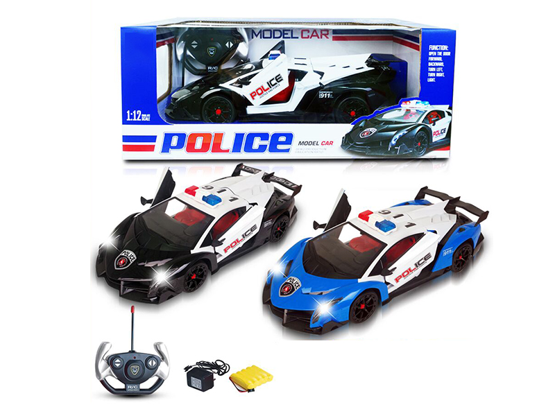 1:12 5CH Remote Control Police Car With Open The Car