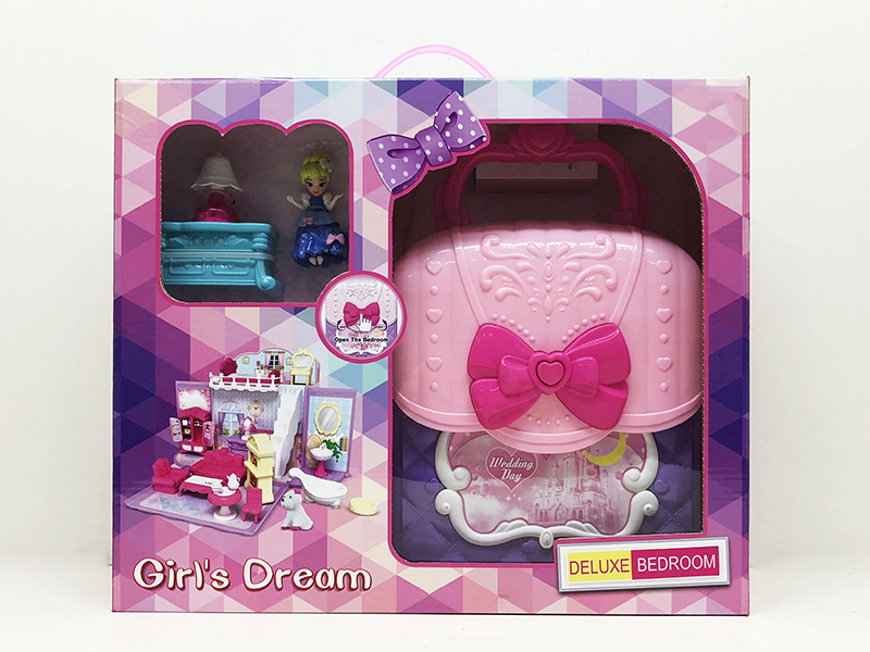 Girl Luxurious Bedroom(With A Doll)