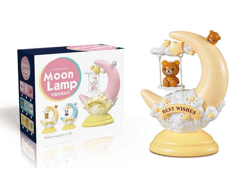 Cartoon Moon Table Lamp - Bear