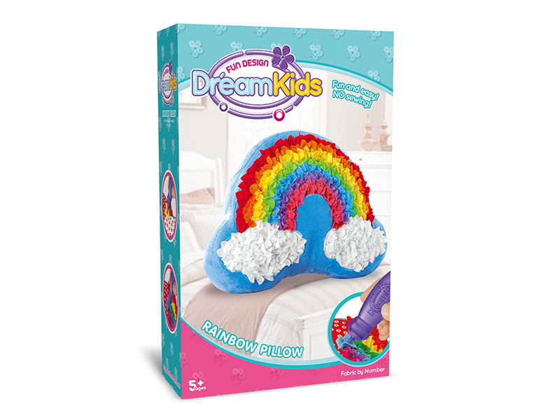 DIY Rainbow Pillow