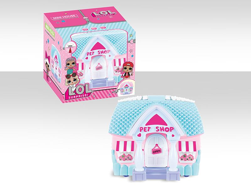 Surprise Doll Cartoon House With Light And Music