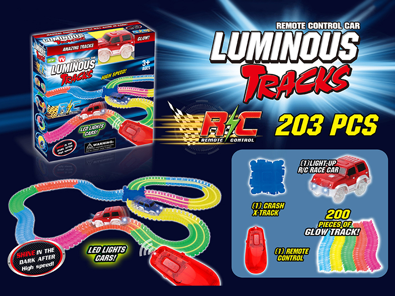 DIY Remote Control Glow In The Dark Rail Car
