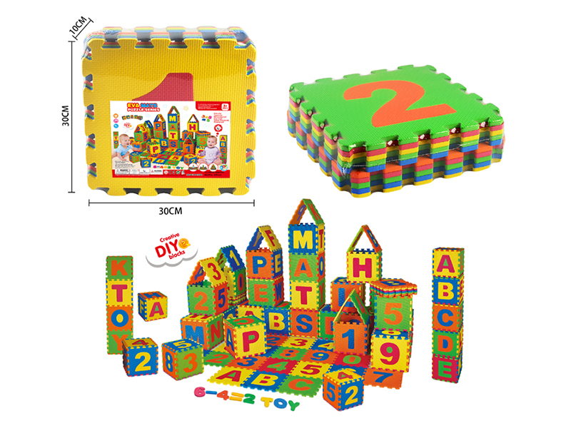 10PCS EVA Number Puzzle Mat