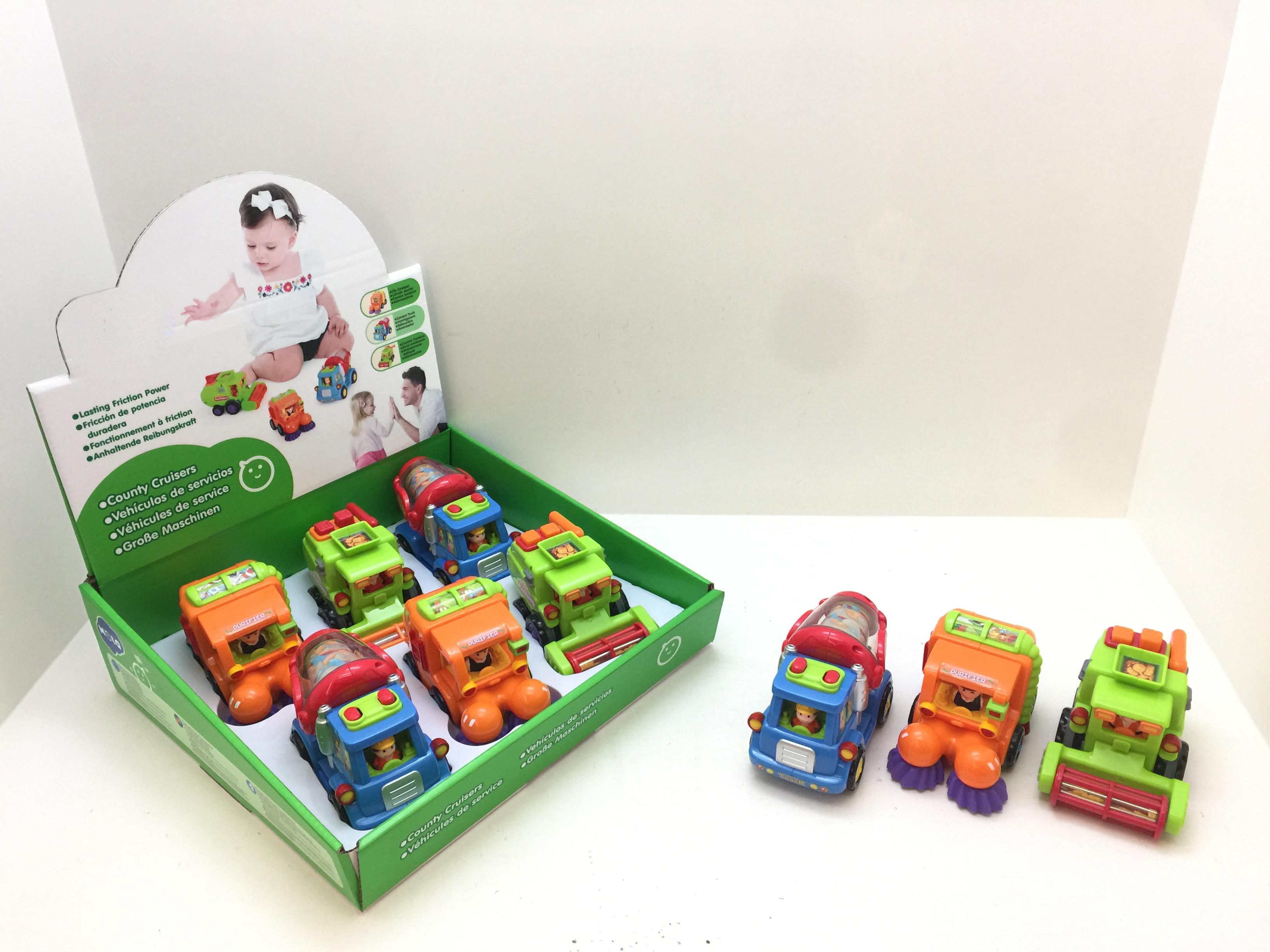 Friction Cartoon car(6PCS)