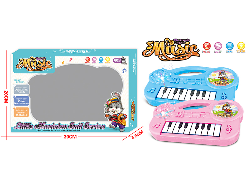 Cartoon Electronic Organ With Light And Music