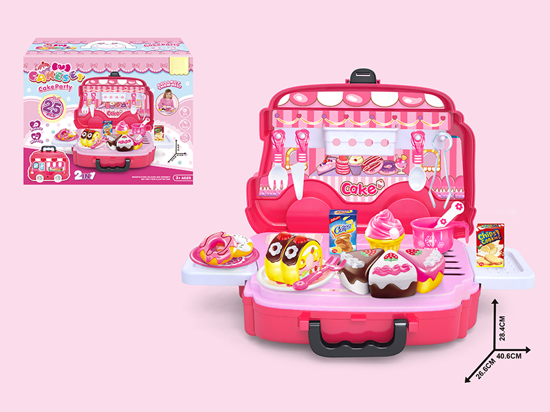 Girl Cake Dessert Cart Set With Light And Music