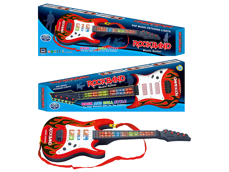 Guitar With Flash Music