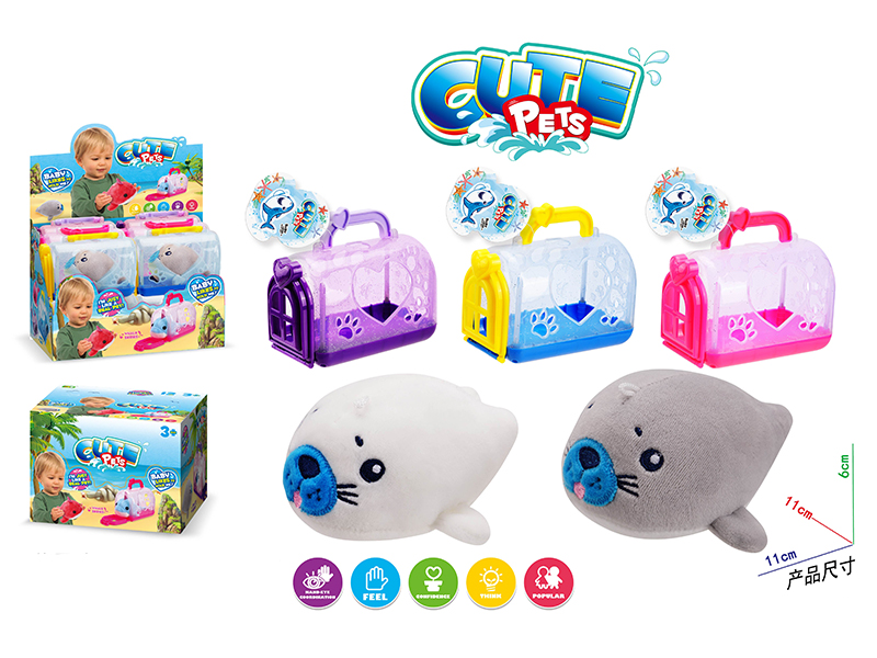 Plush Seal Pet Cage