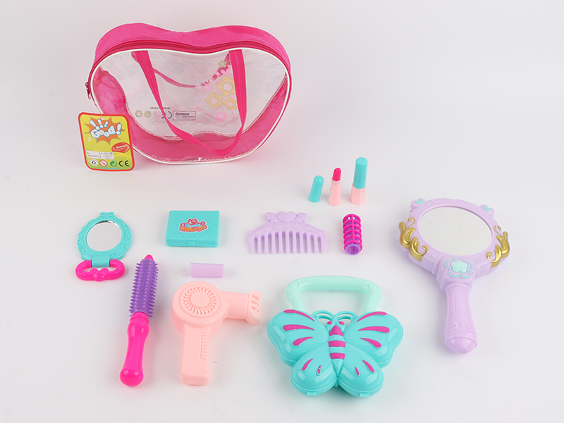 Mirror With Light And Music Cosmetics Set