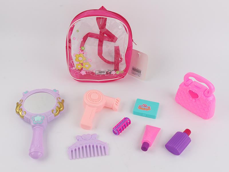 Mirror With Light And Music Cosmetics Set