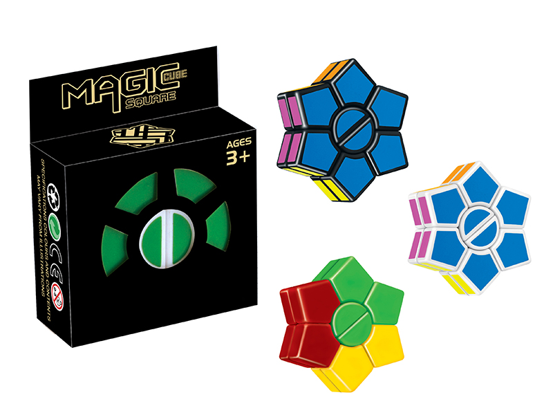 Magic Dart White/Black/Candy Color Magic Cube With PE Sticker