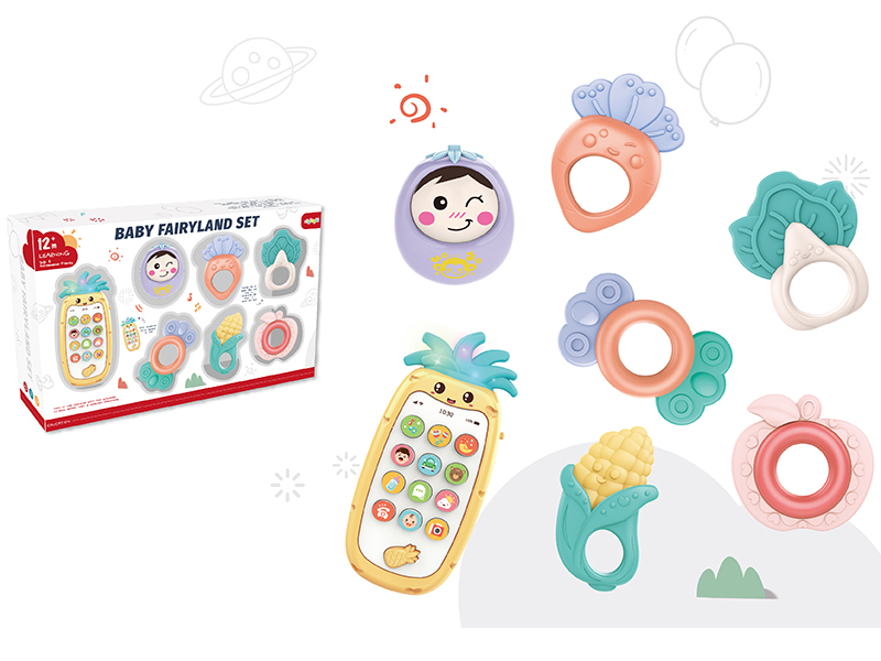 Pineapple Mobile Phone + Poach Teether Bell