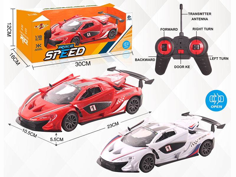 1:18 5CH Three Doors R/C Racing Car With Headlights(Not Include Batteries)