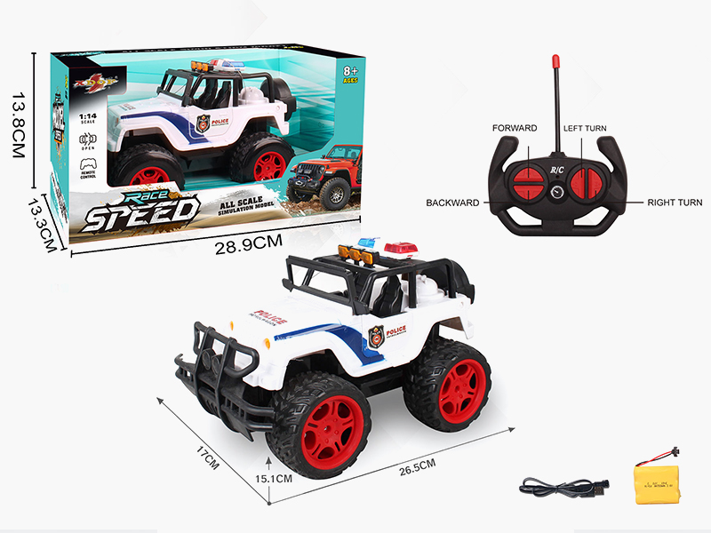 1:14 4CH R/C Off-Road Jeep With Manual Door