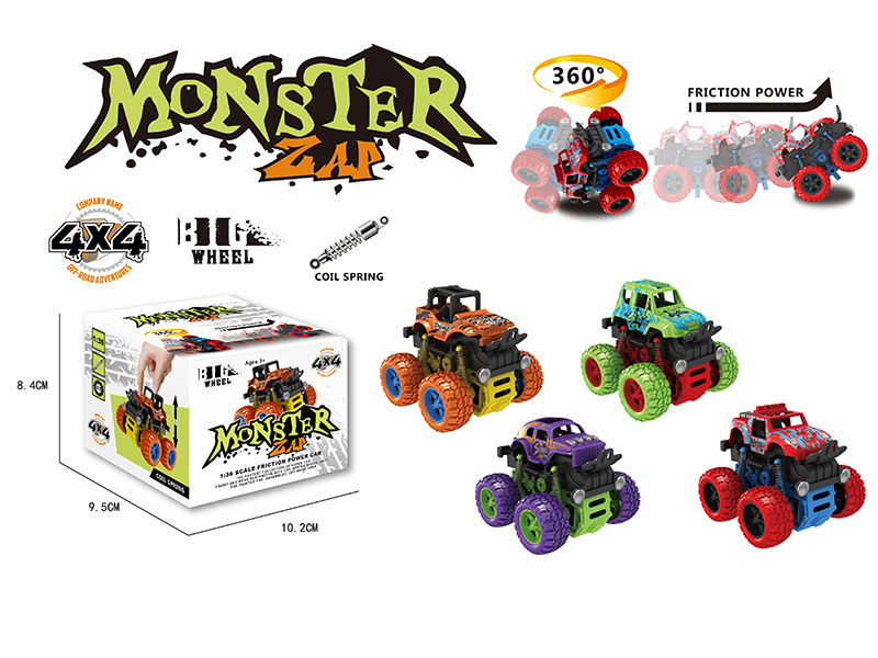 Stunt Big Wheel Double Friction Car
