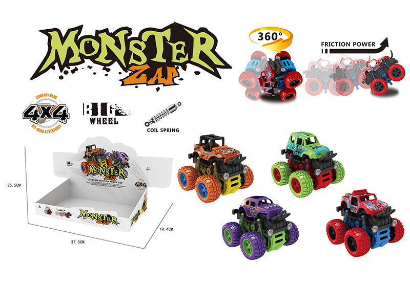 Stunt Big Wheel Double Friction Car