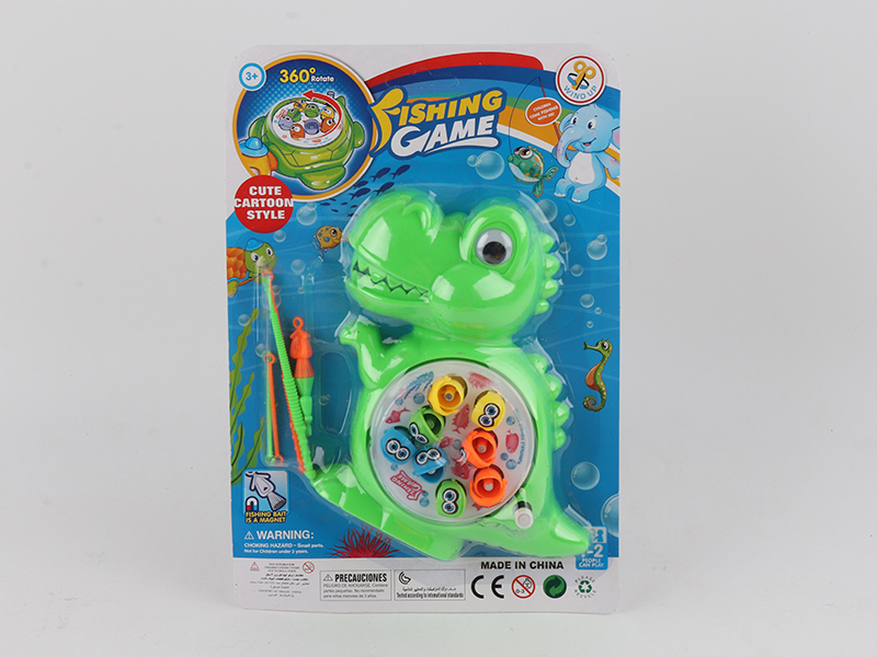 Cartoon Tyrannosaurus Wind Up Fishing Game