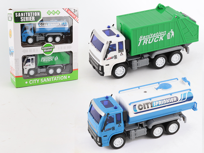 Friction Sanitation Truck + City Sprinkler