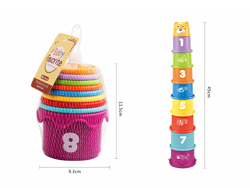 Large Size Circle Jenga Cup