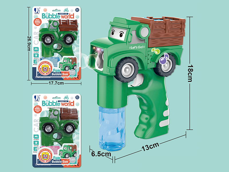 B/O Farm Tractor  Bubble Gun With Light And Music