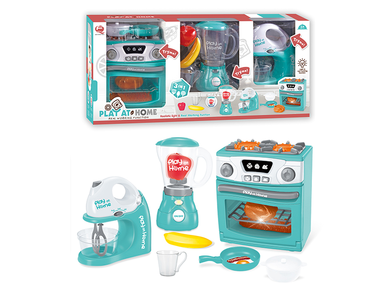 Light Green 3 In 1 Small Household Appliance Set