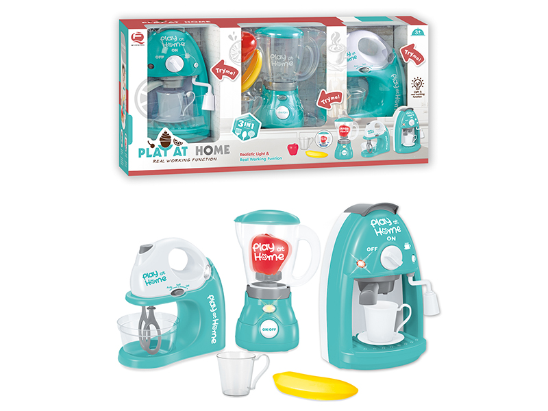 Light Green 3 In 1 Small Household Appliance Set