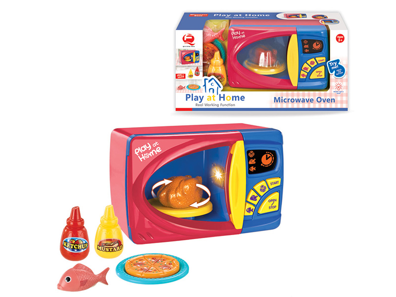 Microwave Oven With Lights And Simulated Sound