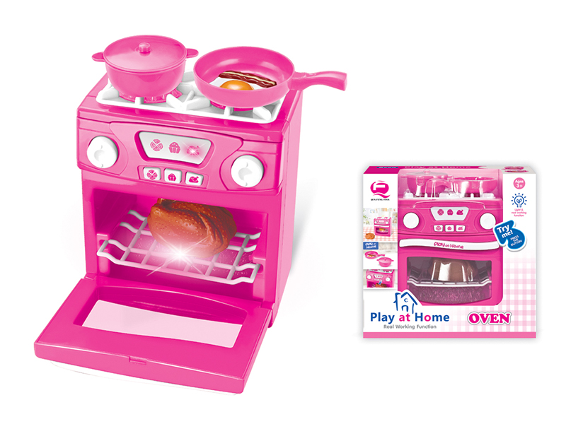 Pink Oven With Lights And Simulated Sound