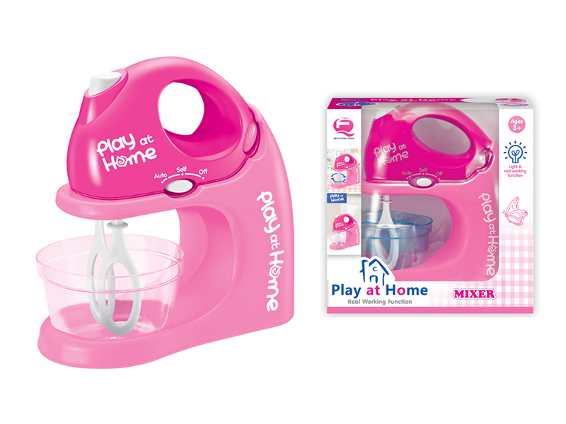 Pink B/O Rotating Mixer With Light