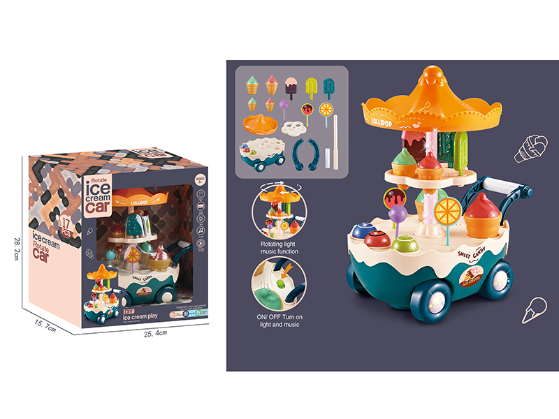 B/O Go And Bump Rotating Ice Cream Car