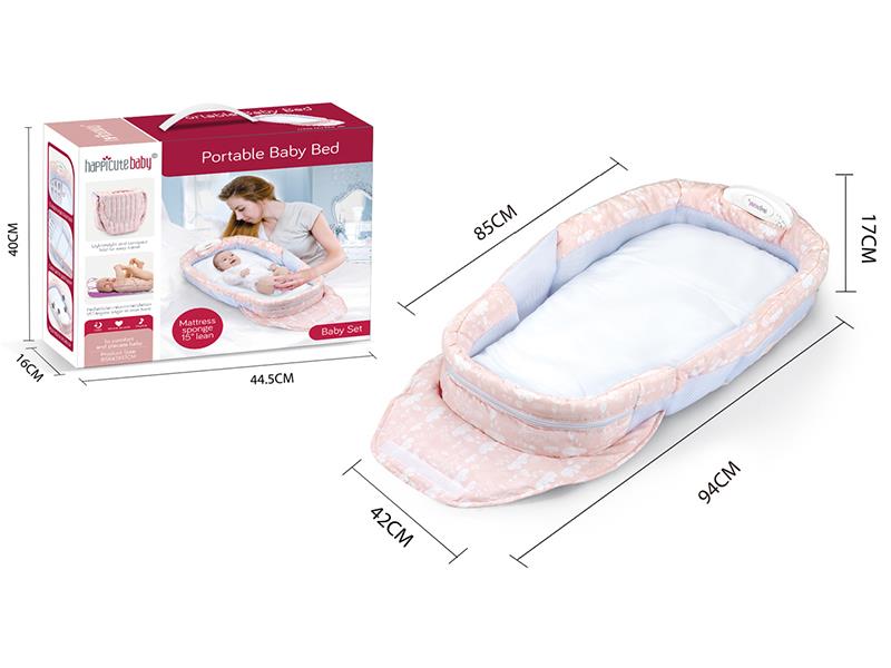 Portable Baby Bed(Pink)
