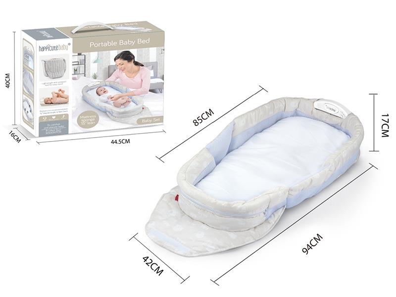 Portable Baby Bed(Khaki )