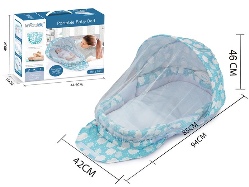 Portable Baby Bed(Green)