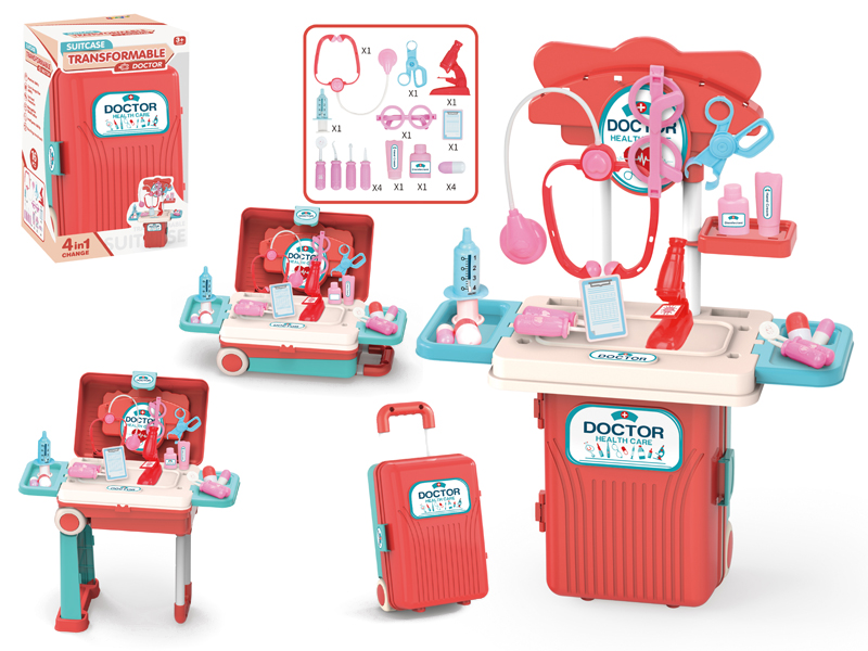 4 In 1 Suitcase Transformable Medical Table 16pcs