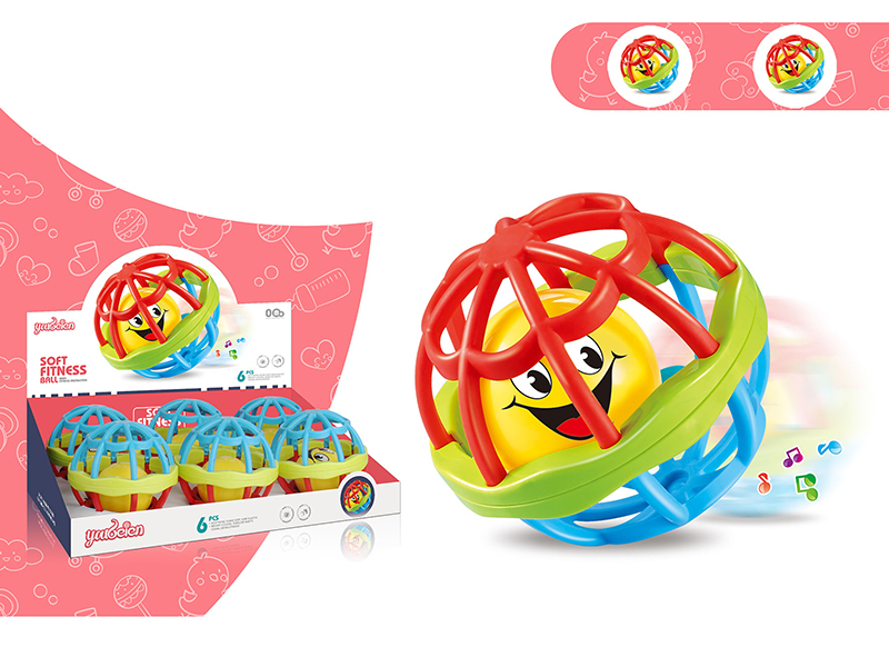 Soft Plastic Fitness Ball  6PCS