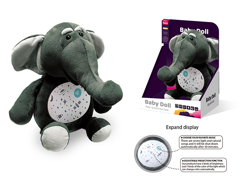Plush Pacifying Doll (Elephant )