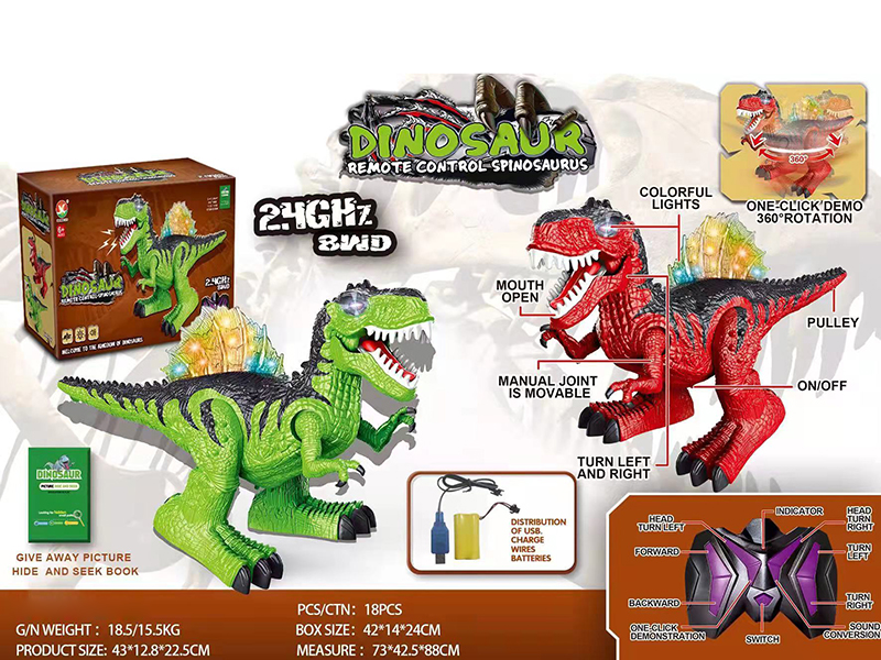 8CH 2.4G Remote Control Spinosaurus